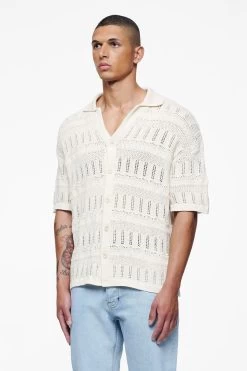 Degraves Crochet Shirt Unbleached -Pegador® PEGADOR FINER THINGS ECOMMERCE MALE DAY 241938