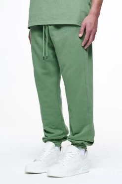 Logo Heavy Sweat Jogger Vintage Washed Cypress Green Gum -Pegador® PEGADOR FINER THINGS ECOMMERCE MALE PANTS0066