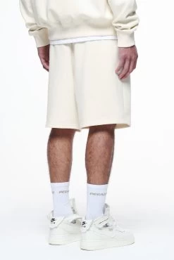 Logo Heavy Sweat Shorts Vintage Washed Unbleached Gum -Pegador® PEGADOR FINER THINGS ECOMMERCE MALE PANTS0100