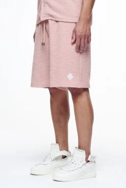Briscoe Structured Knit Shorts Tuscan Rose -Pegador® PEGADOR FINER THINGS ECOMMERCE MALE PANTS0151