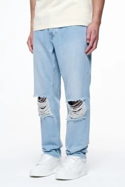 Bulver Straight Jeans Washed Light Blue -Pegador® PEGADOR FINER THINGS ECOMMERCE MALE PANTS0459