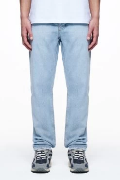 Kelton Straight Jeans Washed Light Blue