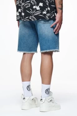 Elder Jeans Shorts Washed Vintage Blue -Pegador® PEGADOR FINER THINGS ECOMMERCE MALE PANTS0590