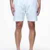 Manett Striped Swim Shorts Riviera Blue White -Pegador® PEGADOR FINER THINGS ECOMMERCE MALE PANTS0651