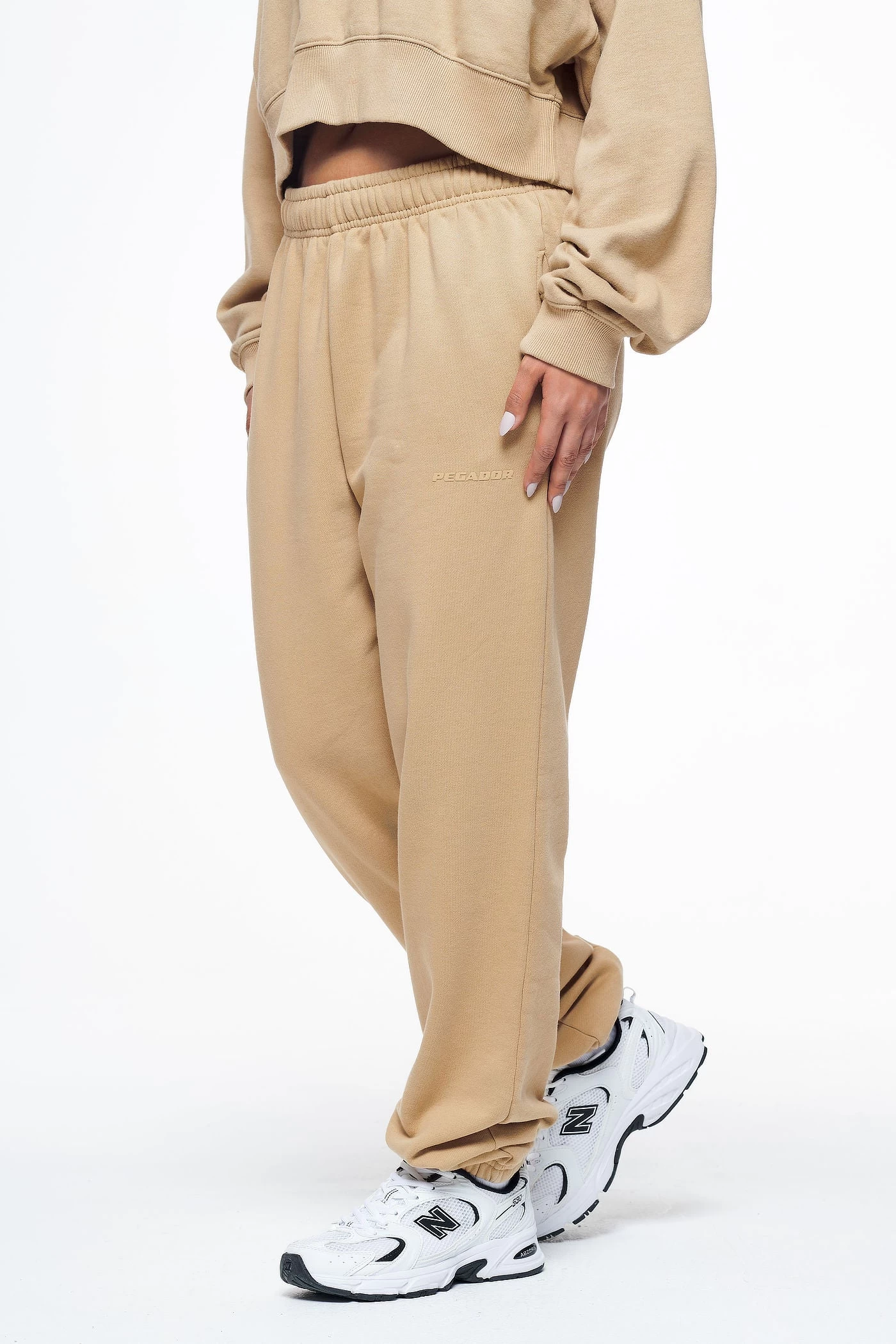 Villa High Waisted Sweat Pants Vintage Washed Espresso Gum 3 Villa High Waisted Sweat Pants Vintage Washed Espresso Gum