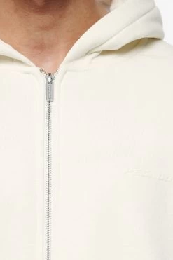 Logo Oversized Sweat Jacket Vintage Washed Unbleached Gum -Pegador® PEGADOR FINER THINGS ECOMMERCE MALE39746 1