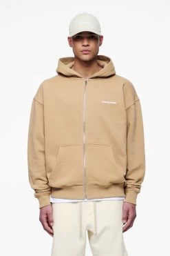 Colne Logo Oversized Sweat Jacket Vintage Washed Espresso -Pegador® PEGADOR FINER THINGS ECOMMERCE MALE39794 1