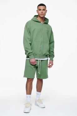 Logo Oversized Sweat Jacket Vintage Washed Cypress Green Gum -Pegador® PEGADOR FINER THINGS ECOMMERCE MALE39882 68368b74 4152 473d ad9b cc004fa11ec8