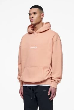 Colne Logo Oversized Hoodie Vintage Washed Tuscan Rose -Pegador® PEGADOR FINER THINGS ECOMMERCE MALE40226