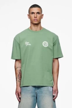 Talbot Oversized Tee Vintage Washed Cypress Green -Pegador® PEGADOR FINER THINGS ECOMMERCE MALE40323