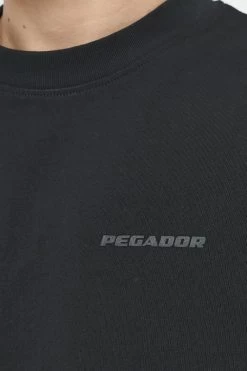Logo Oversized Tee Vintage Washed Black Ink Gum -Pegador® PEGADOR TRUST THE PROCESS ECOMMERCE MALE26257