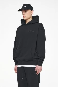 Logo Oversized Hoodie Vintage Washed Black Ink Gum -Pegador® PEGADOR TRUST THE PROCESS ECOMMERCE MALE26292