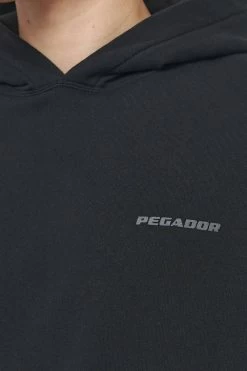 Logo Oversized Hoodie Vintage Washed Black Ink Gum -Pegador® PEGADOR TRUST THE PROCESS ECOMMERCE MALE26300