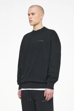 Logo Oversized Sweater Vintage Washed Black Ink Gum -Pegador® PEGADOR TRUST THE PROCESS ECOMMERCE MALE26324