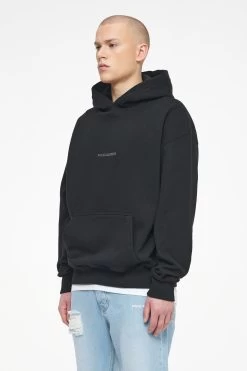 Colne Logo Oversized Hoodie Vintage Washed Black Ink Gum -Pegador® PEGADOR TRUST THE PROCESS ECOMMERCE MALE26471