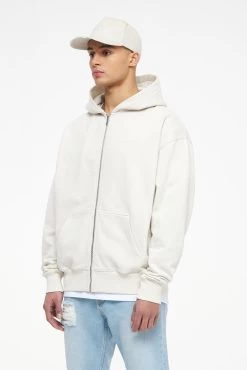 Colne Logo Oversized Sweat Jacket Vintage Washed Angels Cream Gum -Pegador® PEGADOR TRUST THE PROCESS ECOMMERCE MALE26579