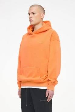 Logo Oversized Hoodie Vintage Washed Sunrise Orange Gum -Pegador® PEGADOR TRUST THE PROCESS ECOMMERCE MALE26644