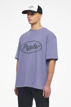 West Oversized Tee Vintage Washed Magic Violet -Pegador® PEGADOR TRUST THE PROCESS ECOMMERCE MALE26981