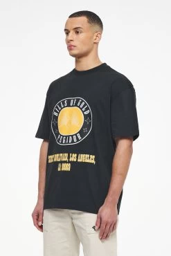 Algon Oversized Tee Vintage Washed Black Ink -Pegador® PEGADOR TRUST THE PROCESS ECOMMERCE MALE27017