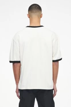 Trounce Oversized Ringer Tee Vintage Washed Angels Cream Black Ink -Pegador® PEGADOR TRUST THE PROCESS ECOMMERCE MALE27084