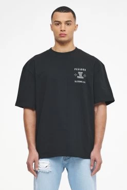 Salal Oversized Tee Vintage Washed Black Ink -Pegador® PEGADOR TRUST THE PROCESS ECOMMERCE MALE27193