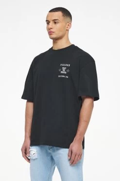 Salal Oversized Tee Vintage Washed Black Ink -Pegador® PEGADOR TRUST THE PROCESS ECOMMERCE MALE27194
