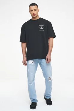 Salal Oversized Tee Vintage Washed Black Ink -Pegador® PEGADOR TRUST THE PROCESS ECOMMERCE MALE27200