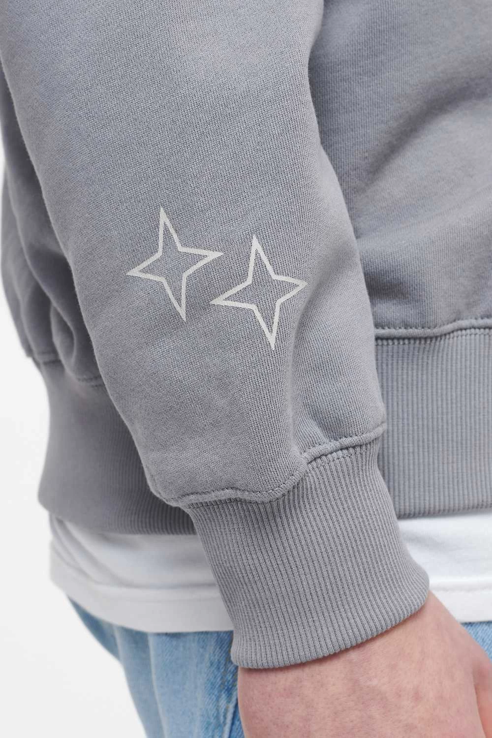 Salal Oversized Sweat Jacket Vintage Washed Dusk Grey 7 Salal Oversized Sweat Jacket Vintage Washed Dusk Grey - Image 5