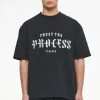 Cordova Oversized Tee Vintage Washed Black Ink -Pegador® PEGADOR TRUST THE PROCESS ECOMMERCE MALE27413