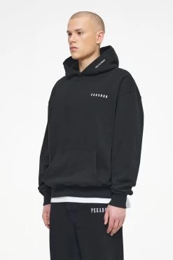 Dinmont Oversized Hoodie Vintage Washed Black Ink -Pegador® PEGADOR TRUST THE PROCESS ECOMMERCE MALE27436