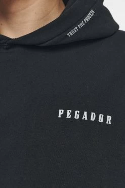 Dinmont Oversized Hoodie Vintage Washed Black Ink -Pegador® PEGADOR TRUST THE PROCESS ECOMMERCE MALE27450