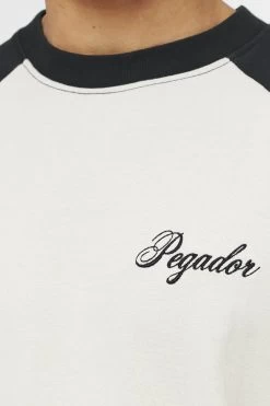 Hudson Raglan Oversized Tee Vintage Washed Angels Cream Black Ink -Pegador® PEGADOR TRUST THE PROCESS ECOMMERCE MALE27539