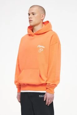 Skena Oversized Hoodie Vintage Washed Sunrise Orange -Pegador® PEGADOR TRUST THE PROCESS ECOMMERCE MALE27546