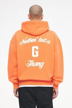 Skena Oversized Hoodie Vintage Washed Sunrise Orange