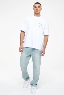 Skena Oversized Tee White -Pegador® PEGADOR TRUST THE PROCESS ECOMMERCE MALE27609