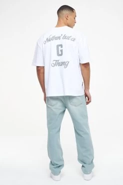 Skena Oversized Tee White -Pegador® PEGADOR TRUST THE PROCESS ECOMMERCE MALE27629