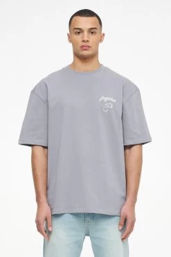 Skena Oversized Tee Vintage Washed Dusk Grey -Pegador® PEGADOR TRUST THE PROCESS ECOMMERCE MALE27653