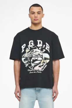 Reid Oversized Tee Vintage Washed Black Ink -Pegador® PEGADOR TRUST THE PROCESS ECOMMERCE MALE27698