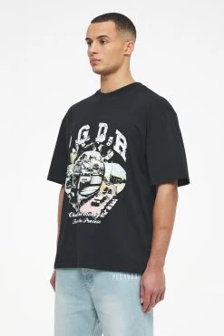 Reid Oversized Tee Vintage Washed Black Ink -Pegador® PEGADOR TRUST THE PROCESS ECOMMERCE MALE27707