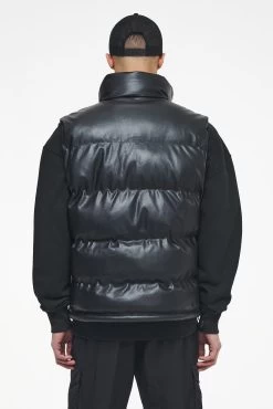 Arid Faux Leather Vest Black Ink -Pegador® PEGADOR TRUST THE PROCESS ECOMMERCE MALE27899