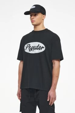 West Oversized Tee Vintage Washed Black Ink -Pegador® PEGADOR TRUST THE PROCESS ECOMMERCE MALE27977