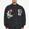Whitney Varsity Jacket Washed Black Ink Black -Pegador® PEGADOR TRUST THE PROCESS ECOMMERCE MALE28018
