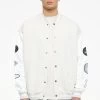 Yardley Varsity Jacket Washed Angels Cream Bright White -Pegador® PEGADOR TRUST THE PROCESS ECOMMERCE MALE28075