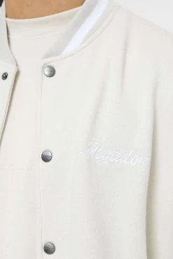 Yardley Varsity Jacket Washed Angels Cream Bright White -Pegador® PEGADOR TRUST THE PROCESS ECOMMERCE MALE28096