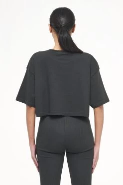 Layla Oversized Cropped Tee Vintage Washed Iron Grey Gum -Pegador® PEGADOR TRUST THE PROCESS ECOMMERCE MALE30643