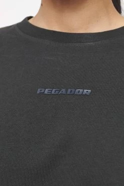 Layla Oversized Cropped Tee Vintage Washed Iron Grey Gum -Pegador® PEGADOR TRUST THE PROCESS ECOMMERCE MALE30662