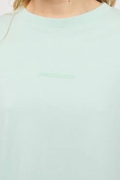 Beverly Logo Oversized Tee Vintage Washed Milky Green Gum -Pegador® PEGADOR TRUST THE PROCESS ECOMMERCE MALE30915 1