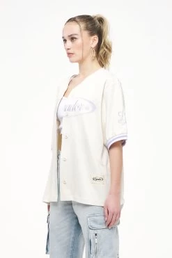Angeles Oversize Baseball Shirt Angels Cream -Pegador® PEGADOR TRUST THE PROCESS ECOMMERCE MALE31165