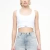 Giga Rib Baby Crop Top White -Pegador® PEGADOR TRUST THE PROCESS ECOMMERCE MALE31175 dba54e4f 8af6 4946 893b 28aaeab2cc4f