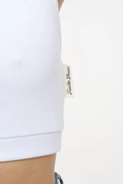 Giga Rib Baby Crop Top White -Pegador® PEGADOR TRUST THE PROCESS ECOMMERCE MALE31184